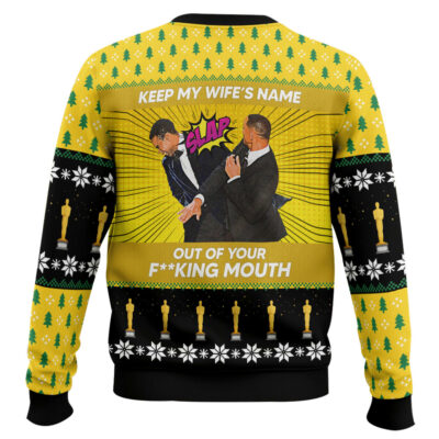 Hooktab Will Smith Slaps Chris Rock Meme Ugly Christmas Sweater
