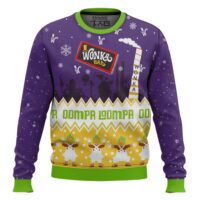Hooktab Willy Wonka & The Chocolate Factory Ugly Christmas Sweater