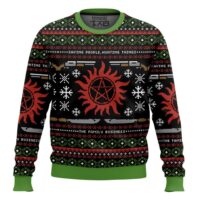 Hooktab Winchester Family Saving People Hunting Things Supernatural Ugly Christmas Sweater