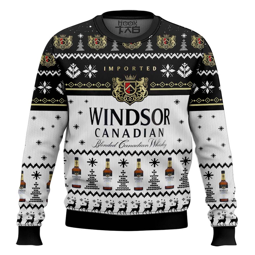 Hooktab Windsor Canadian Ugly Christmas Sweater Hooktab Windsor Canadian Ugly Christmas Sweater