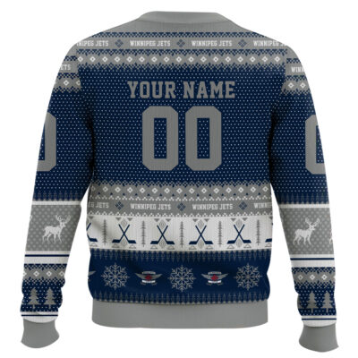 Hooktab Winnipeg Jets – Custom Name And Number Ugly Sweater