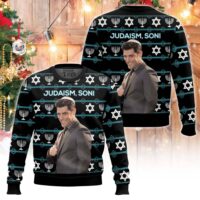 Hooktab Winston Schmidt Fox-new Girl Judaism Son Ugly Christmas Sweater