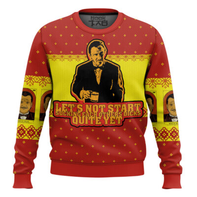Winston Wolf Pulp Fiction Ugly Christmas Sweater
