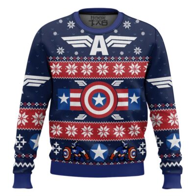 Winter Soldier And Captain America Ugly Christmas Sweater