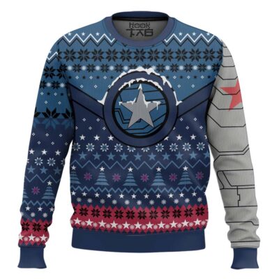 Winter Soldier Bucky Barnes Ugly Christmas Sweater