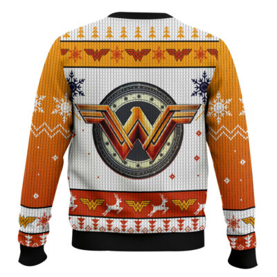 Hooktab Wonder Woman Ugly Christmas Sweater