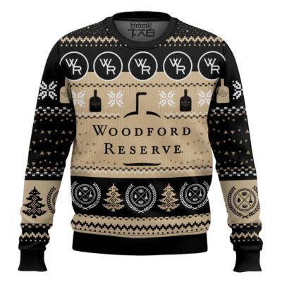 Woodford Reserve Bourbon Whisky Ugly Christmas Sweater