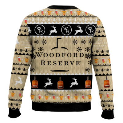 Hooktab Woodford Reserve Reindeer Ugly Christmas Sweater
