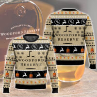 Hooktab Woodford Reserve Reindeer Ugly Christmas Sweater