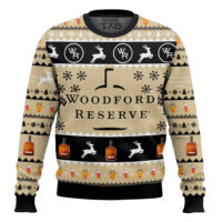 Hooktab Woodford Reserve Reindeer Ugly Christmas Sweater