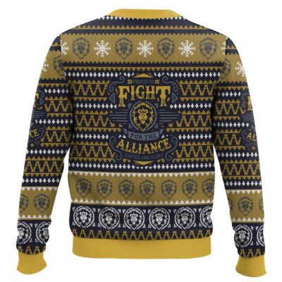 Hooktab World Of Warcraft Fight For Alliance Ugly Christmas Sweater