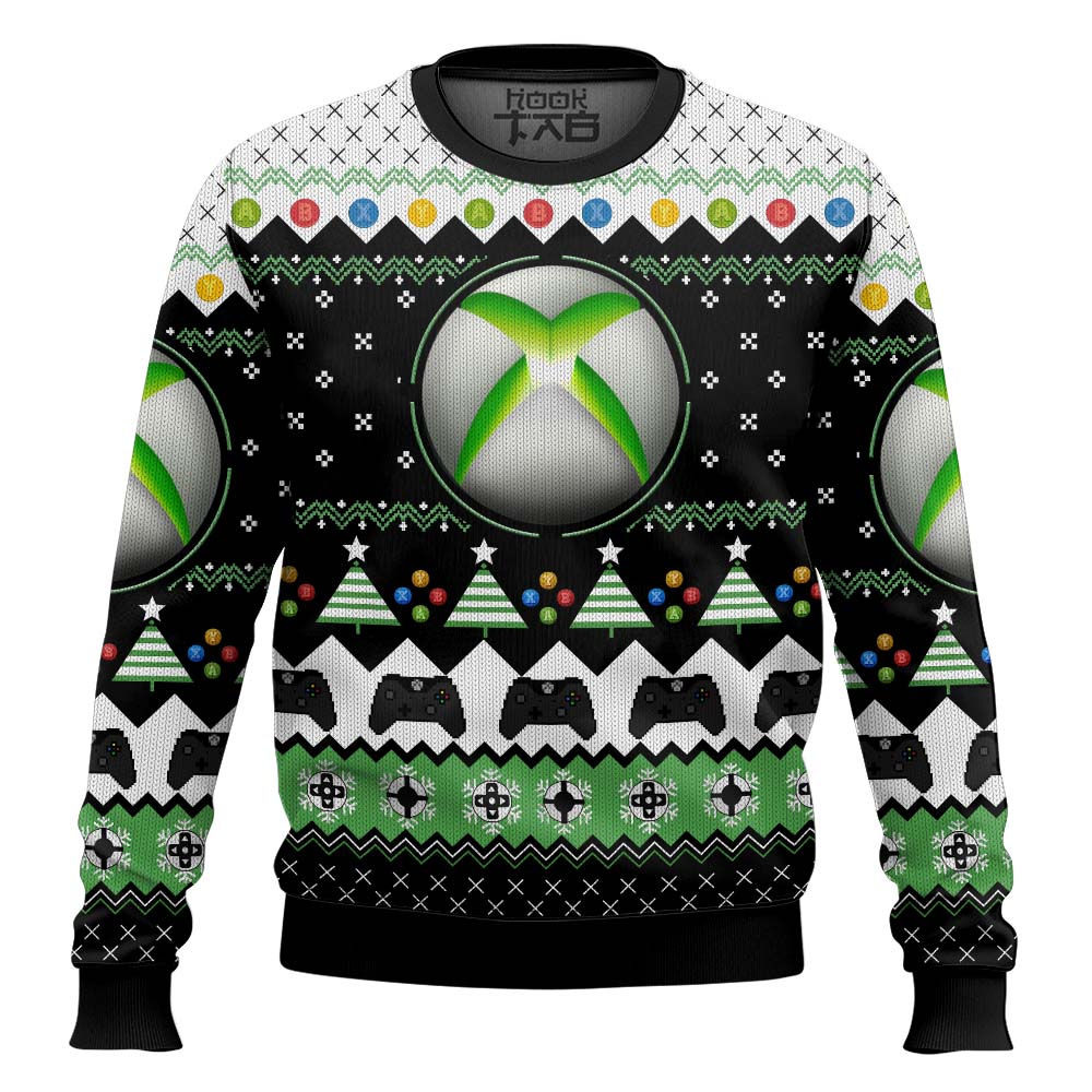 Hooktab Xbox Ugly Christmas Sweater Hooktab Xbox Ugly Christmas Sweater