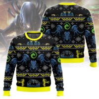 Hooktab Xenomorphs Alien Ugly Christmas Sweater