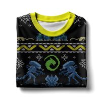 Hooktab Xenomorphs Alien Ugly Christmas Sweater