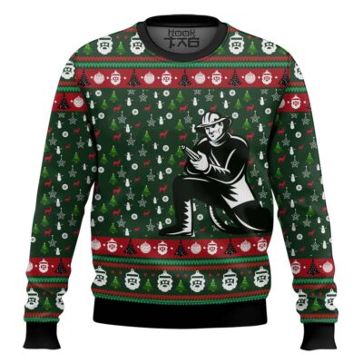 Xmas Awesome Firefighter Ugly Christmas Sweater