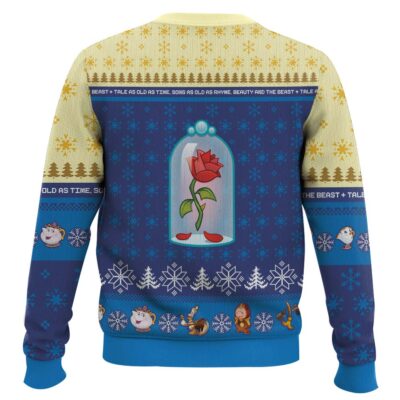 Hooktab Xmas Beauty And The Beast Disney Ugly Christmas Sweater