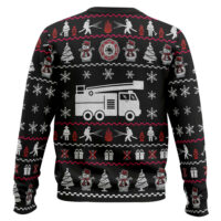 Hooktab Xmas Firefighter Ugly Christmas Sweater