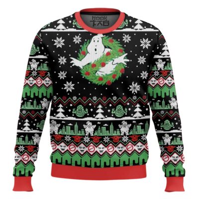 Xmas Ghost Ghostbusters Ugly Christmas Sweater