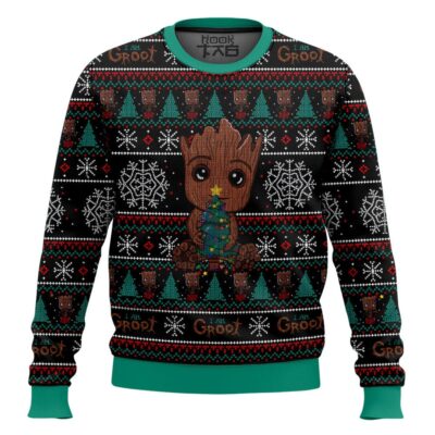 Xmas Groot Marvel Ugly Christmas Sweater