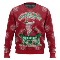 Hooktab Xmas Lights Are Like Epstein Ugly Christmas Sweater