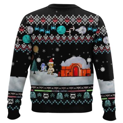Hooktab Xmas Night With Luke Skywalker Star Wars Ugly Christmas Sweater