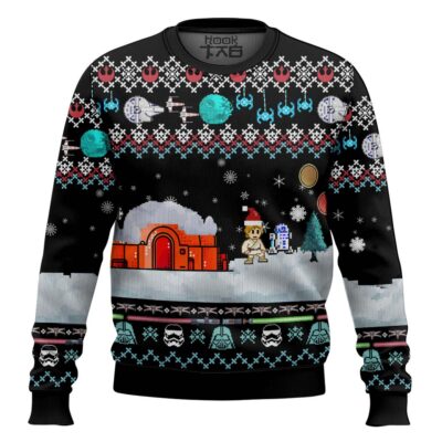 Xmas Night With Luke Skywalker Star Wars Ugly Christmas Sweater