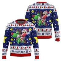 Hooktab Xmas Odyssey Super Mario Bros. Ugly Christmas Sweater