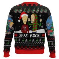 Hooktab Xmas Rock Beavis And Butthead Ugly Christmas Sweater