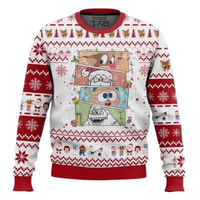 Xmas Rudolph The Red-nosed Reindeer Ugly Christmas Sweater