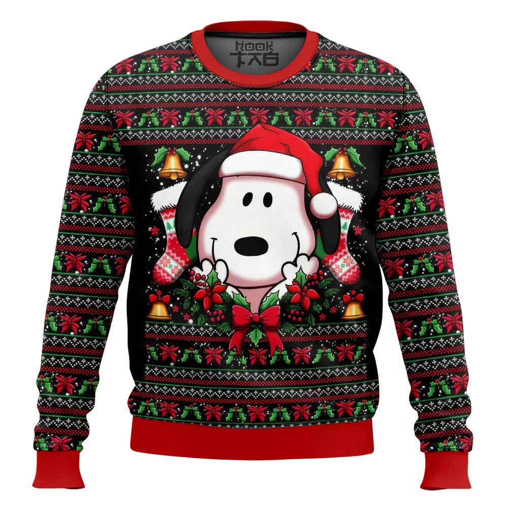 Hooktab Xmas Snoopy The Charlie Brown and Snoopy Show Ugly Christmas Sweater Hooktab Xmas Snoopy The Charlie Brown and Snoopy Show Ugly Christmas Sweater