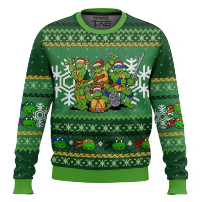 Xmas Squad Teenage Mutant Ninja Turtles Ugly Christmas Sweater