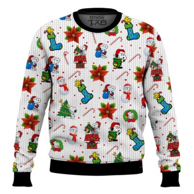 Xmas The Charlie Brown and Snoopy Show Ugly Christmas Sweater