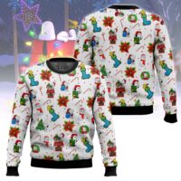 Hooktab Xmas The Charlie Brown and Snoopy Show Ugly Christmas Sweater