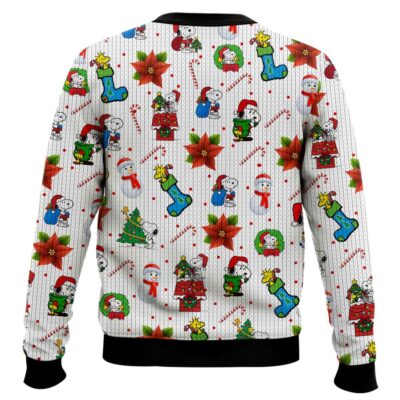 Hooktab Xmas The Charlie Brown and Snoopy Show Ugly Christmas Sweater