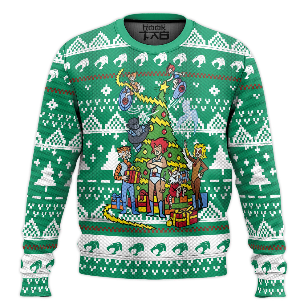 Hooktab Xmas Thundercats Ugly Christmas Sweater Hooktab Xmas Thundercats Ugly Christmas Sweater