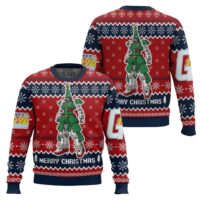 Hooktab Xmas Tree Gundam Ugly Christmas Sweater