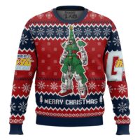 Hooktab Xmas Tree Gundam Ugly Christmas Sweater