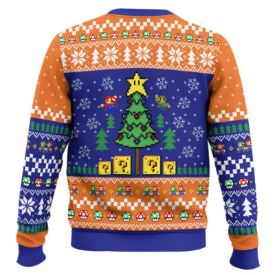 Hooktab Xmas Tree Super Mario Bros. Ugly Christmas Sweater