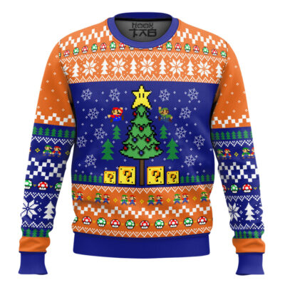 Xmas Tree Super Mario Bros. Ugly Christmas Sweater