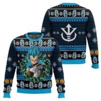 Hooktab Xmas Vegeta Dragon Ball Ugly Christmas Sweater