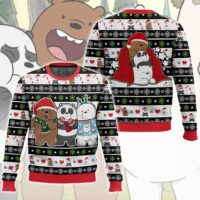 Hooktab Xmas We Bare Bear Ugly Christmas Sweater