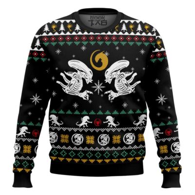 Xmas Xenomorph Alien Ugly Christmas Sweater