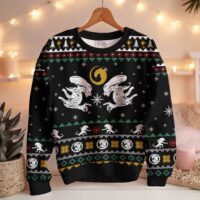 Hooktab Xmas Xenomorph Alien Ugly Christmas Sweater