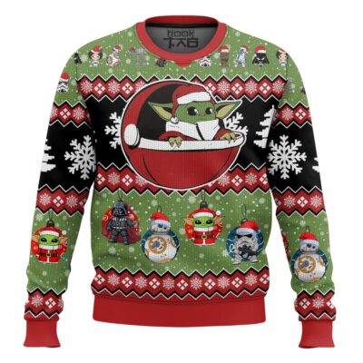 Xmas Yoda Starwars Ugly Christmas Sweater