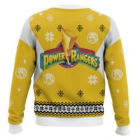 Hooktab Yellow Ranger Mighty Morphin Power Ranger Ugly Christmas Sweater