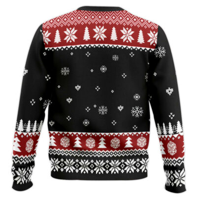 Hooktab Yes They’re Natural Dice Dungeons & Dragons Ugly Christmas Sweater