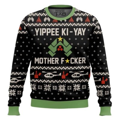 Yippe Ki-Yay Mother Fxcker Die Hard Ugly Christmas Sweater