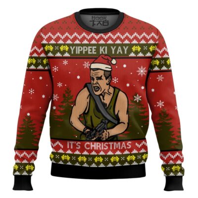 Yippee Ki Yay It’s Christmas Die Hard Ugly Christmas Sweater