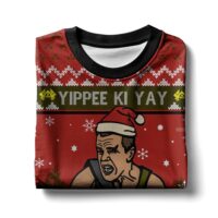 Hooktab Yippee Ki Yay It’s Christmas Die Hard Ugly Christmas Sweater