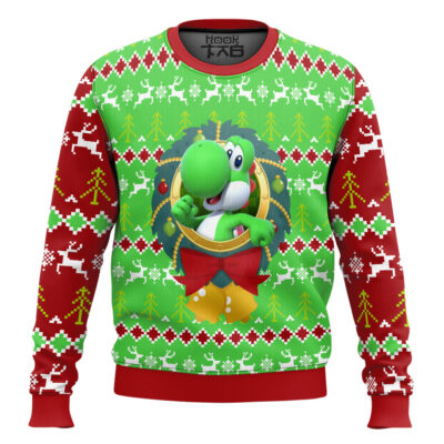 Yoshi Mario Bros Ugly Christmas Sweater